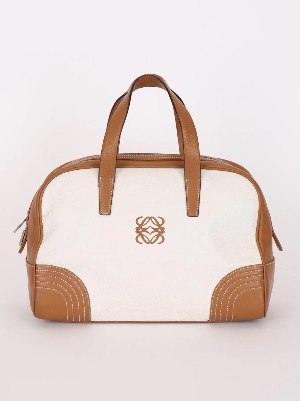 Vintage Loewe Amazona in Cream and Tan
